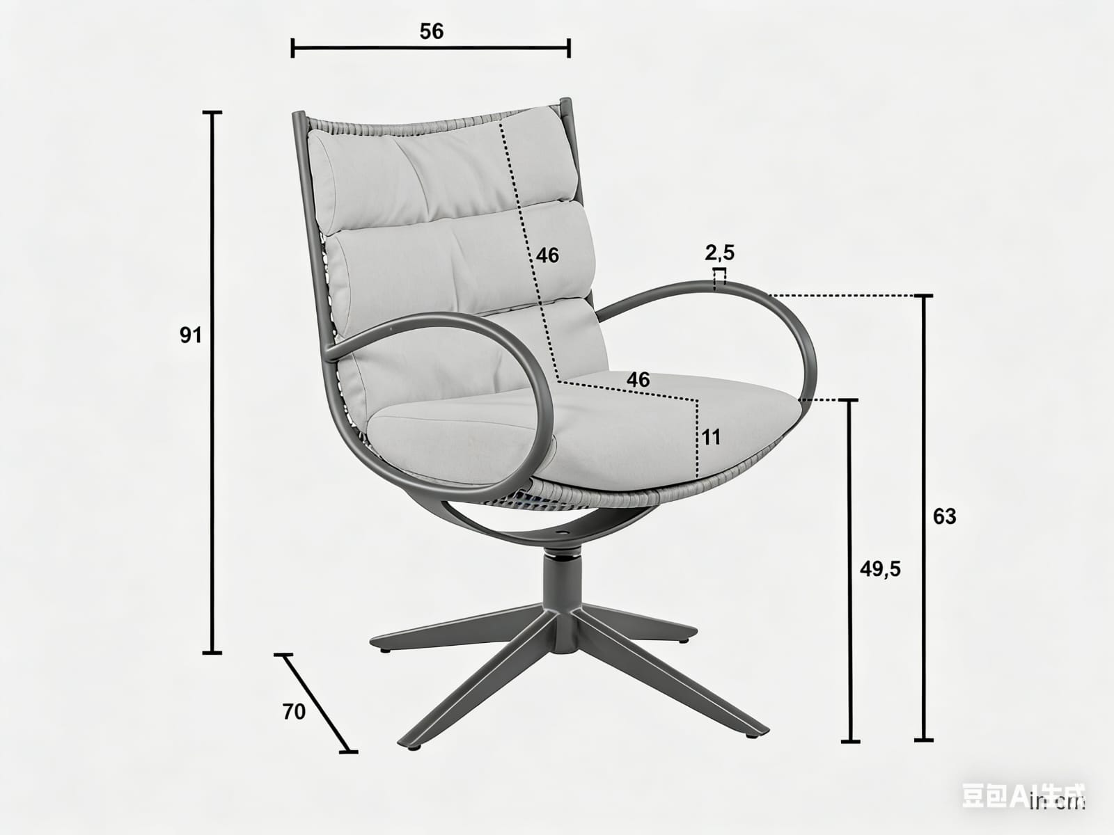 AB Anz Dining Table(220x110cm) 7pc Kit/Set Oyster