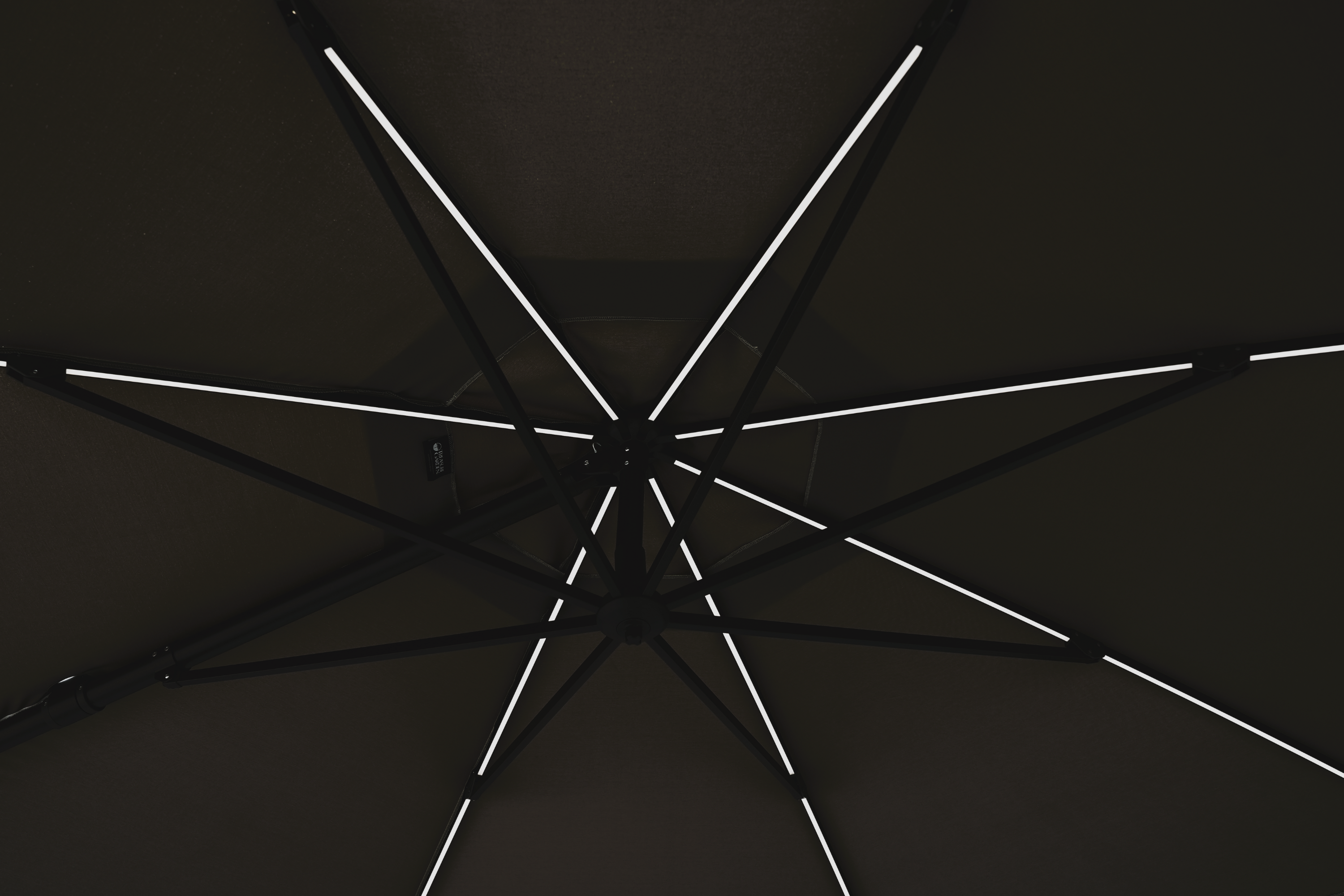 Emery 330cm Octagonal | Olefin Fabric & LED Lights & Side Tilt | Cantilever Umbrella