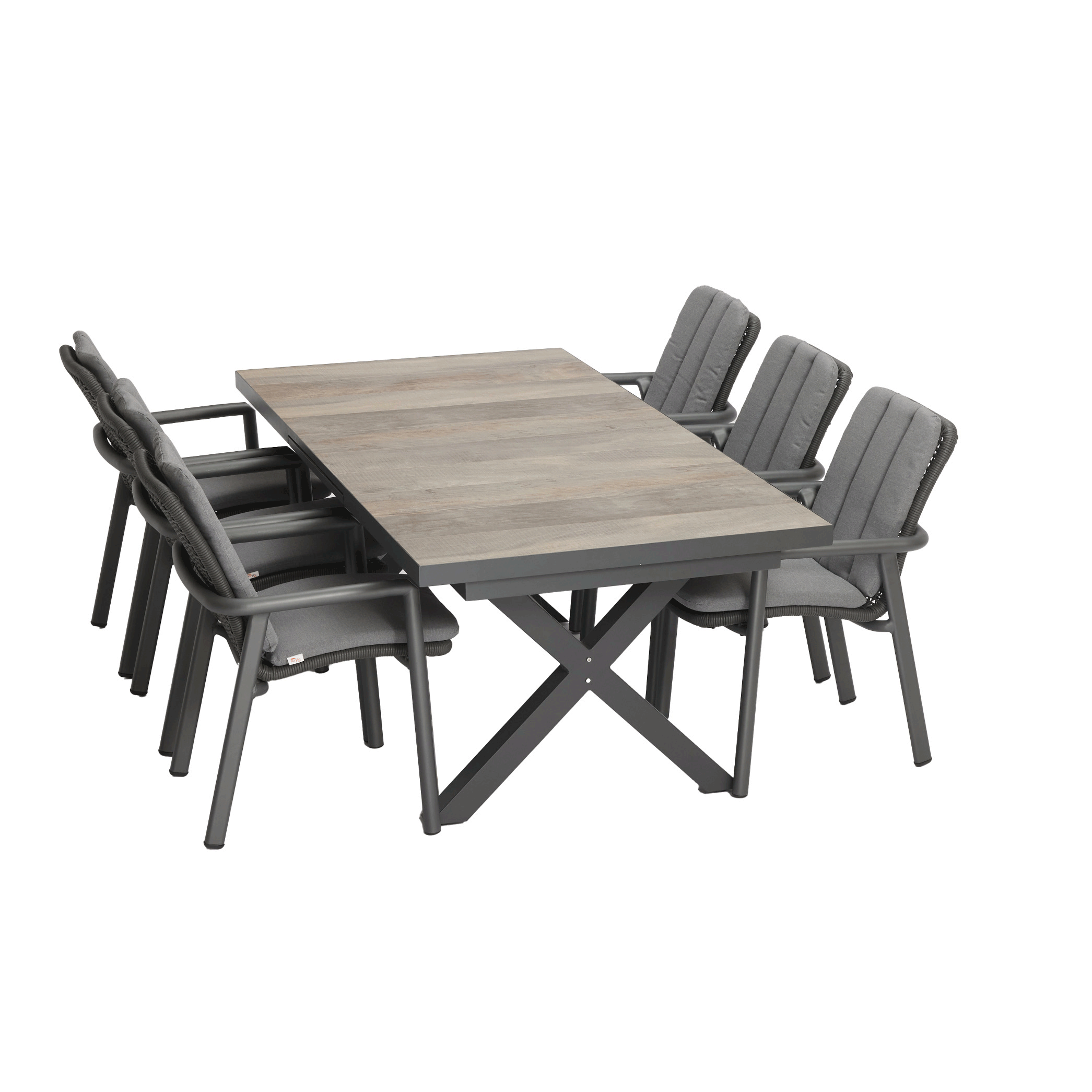 Delta 2.0 Extension Table White | Charcoal