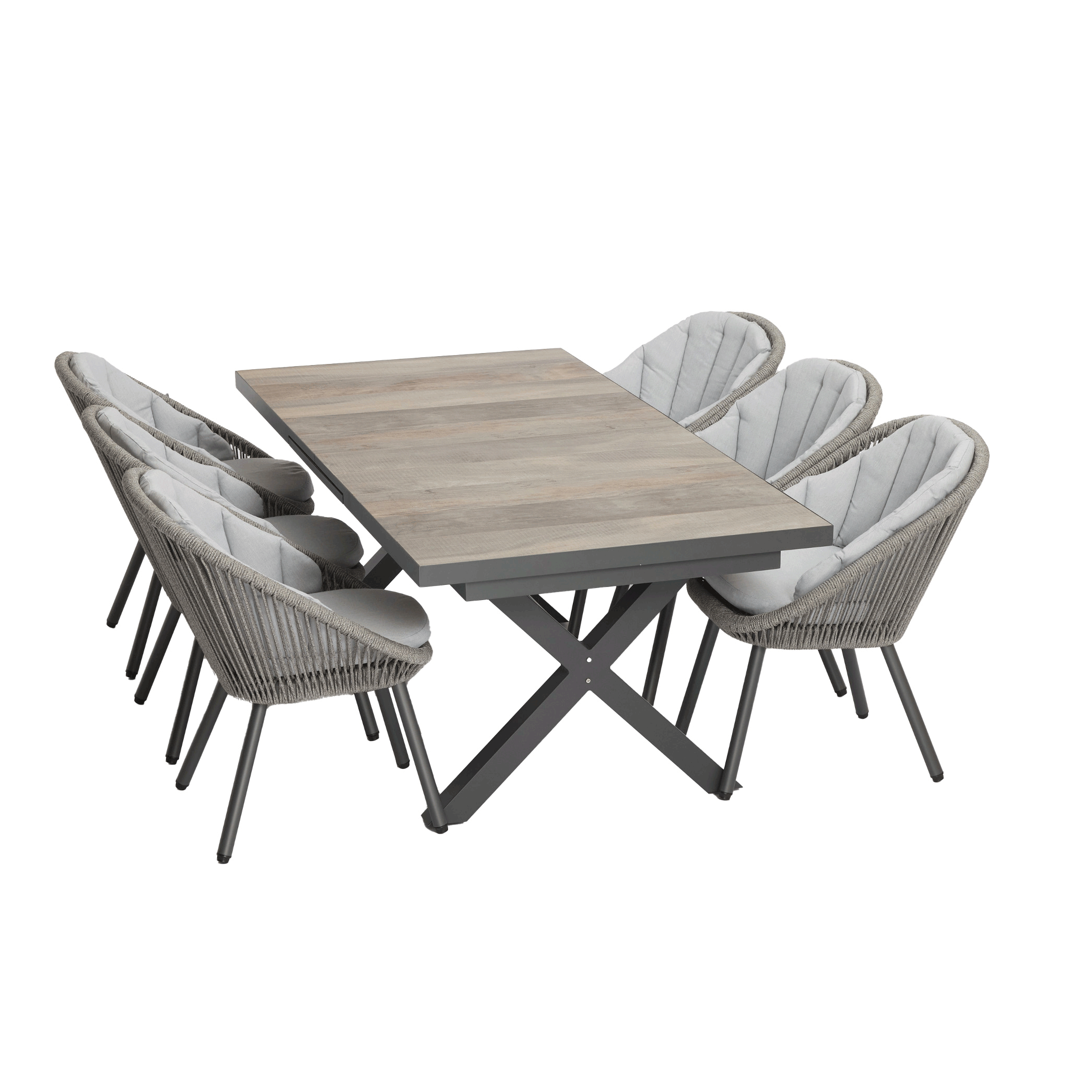 Delta 2.0 Extension Table White | Charcoal