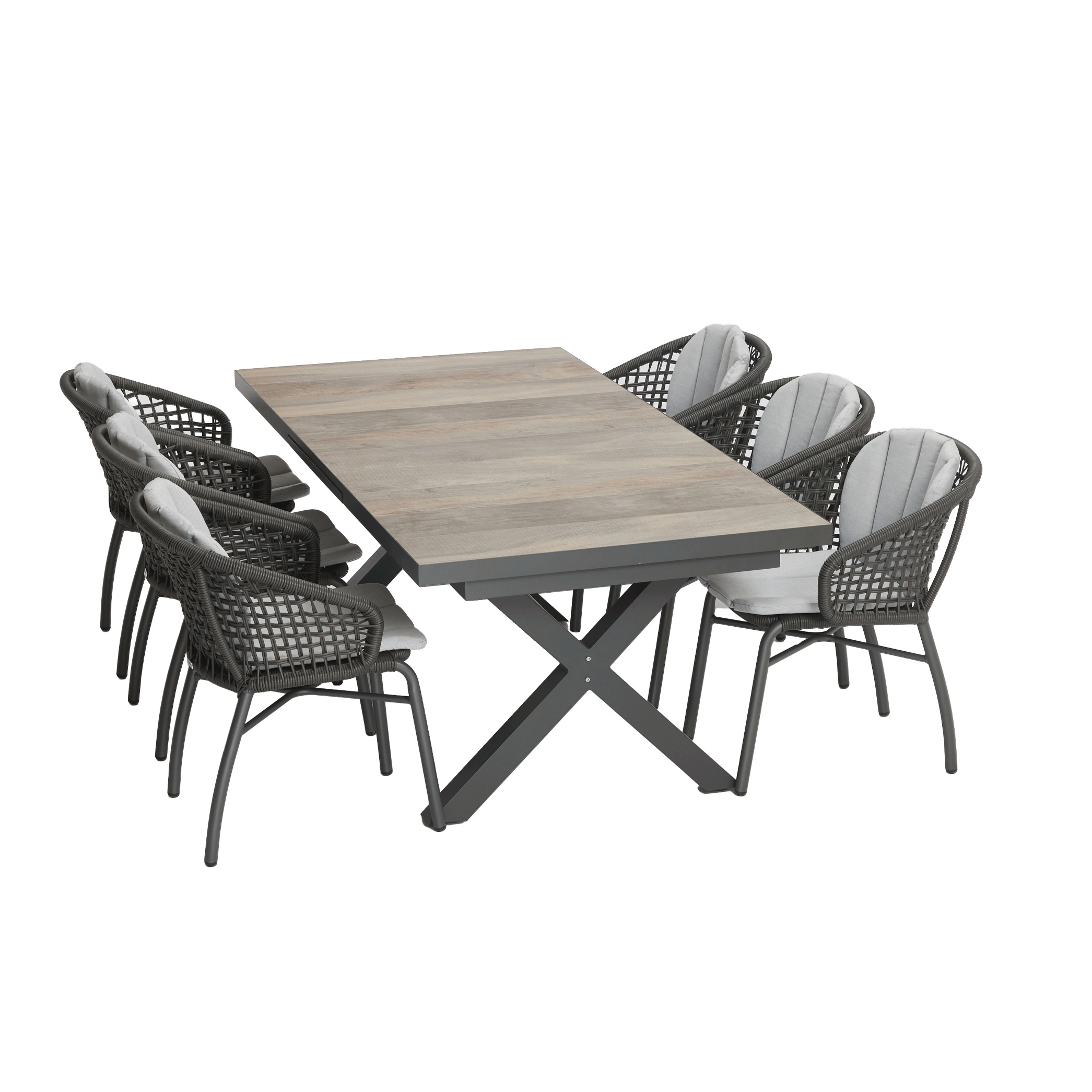 Delta 2.0 Extension Table White | Charcoal