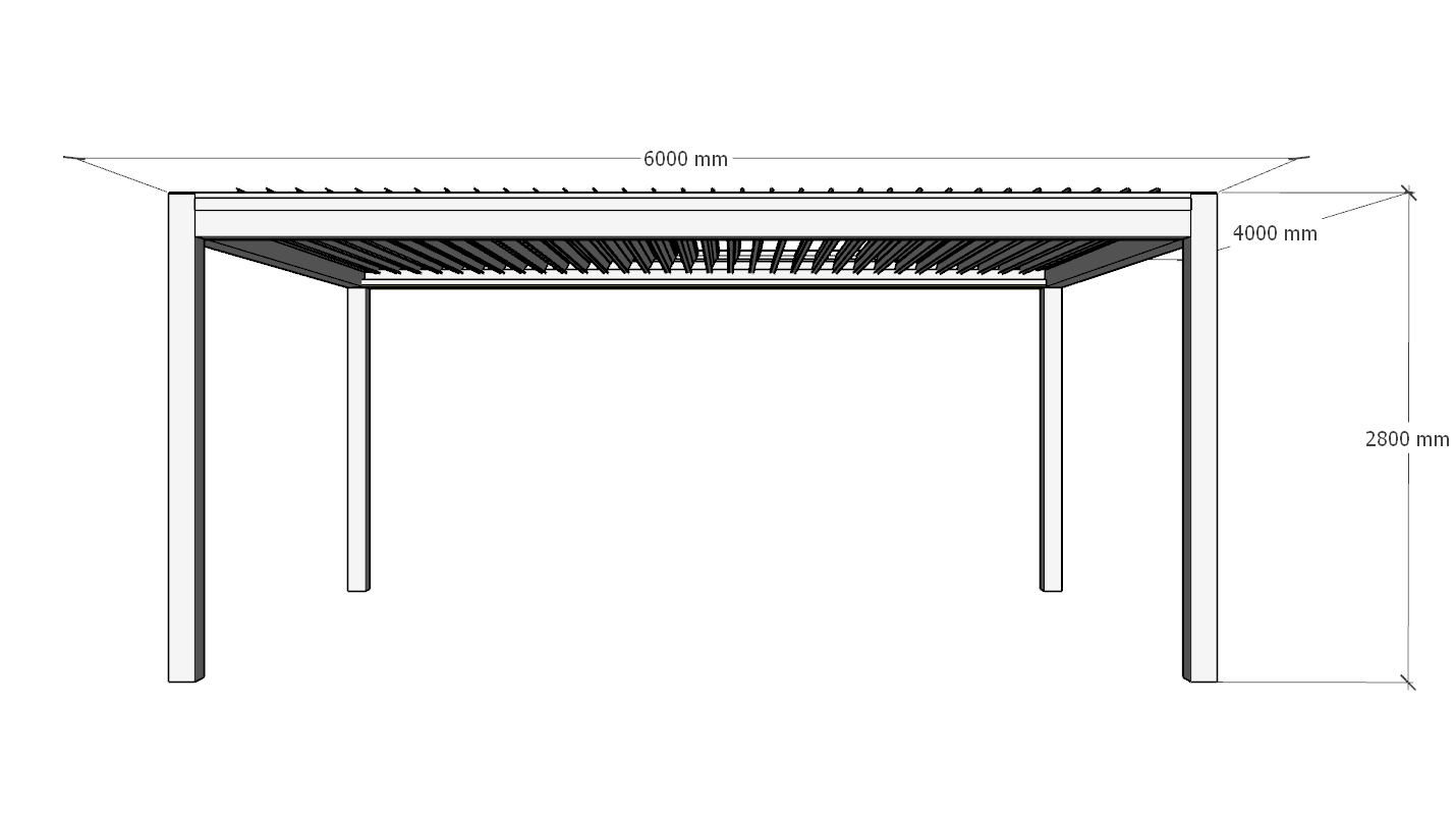 Shutter Pergola | 4x6m | Standard & Custom Made