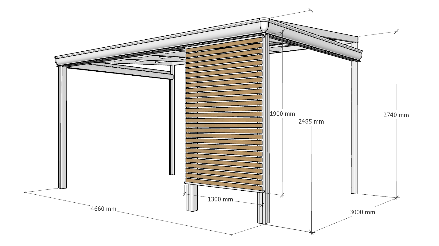 Sunshade Pergola 3x4.6m | Standard & Custom Made