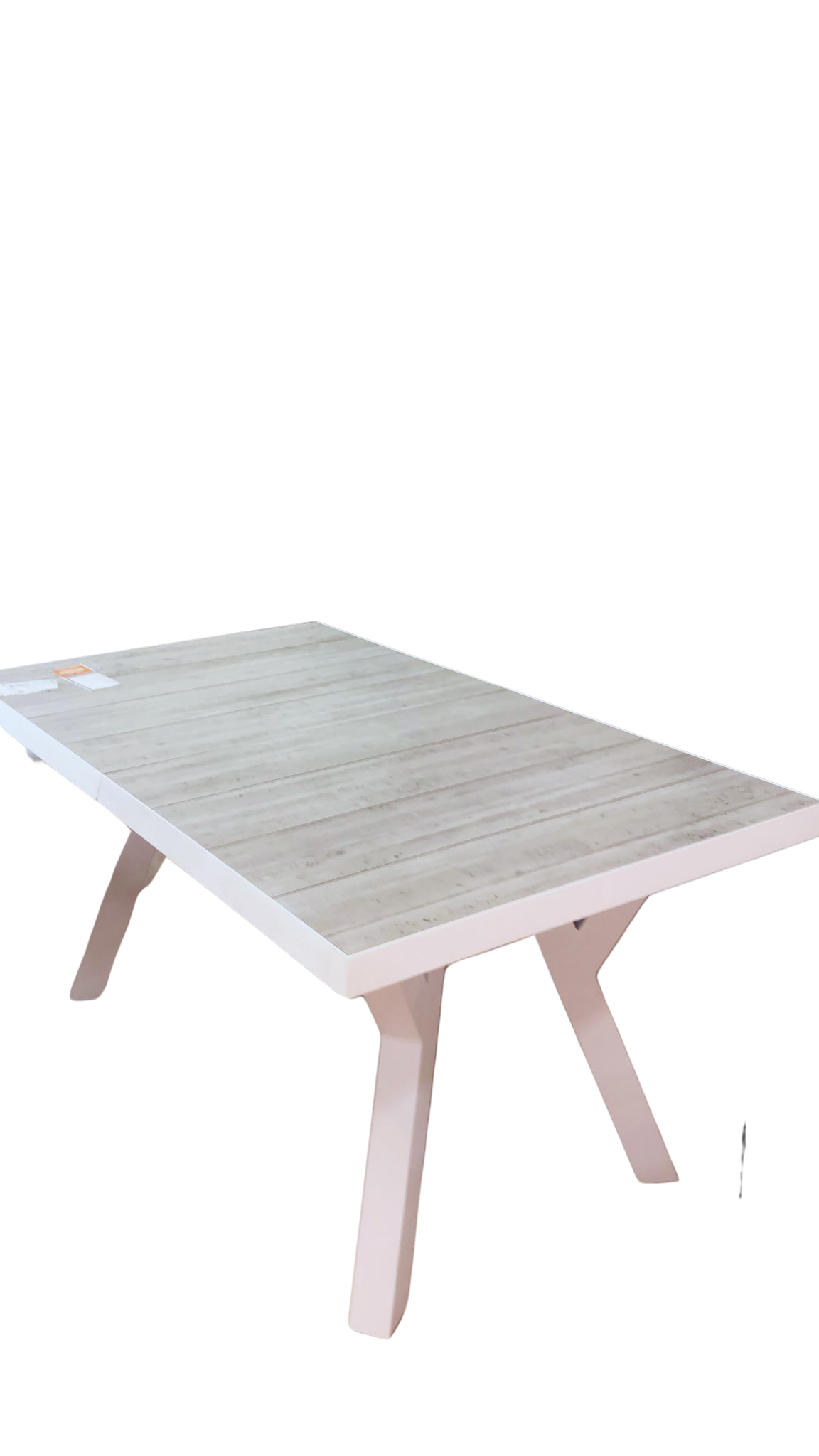 Lugo Extension Table White | Charcoal