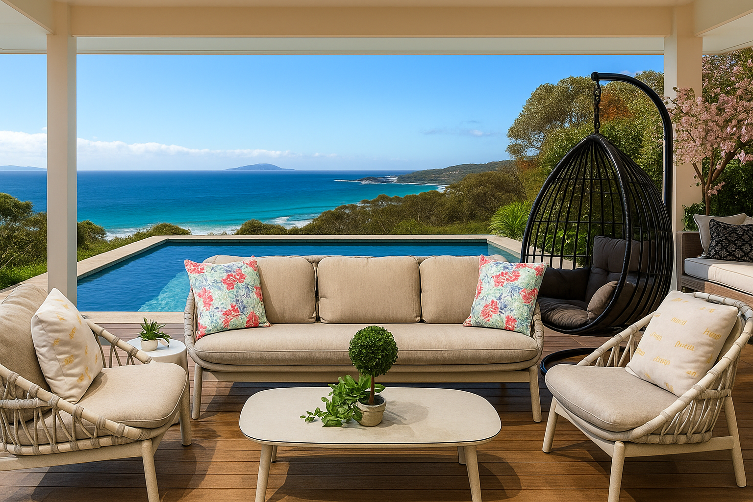 Kiama 4 Pc Outdoor Lounge Setting