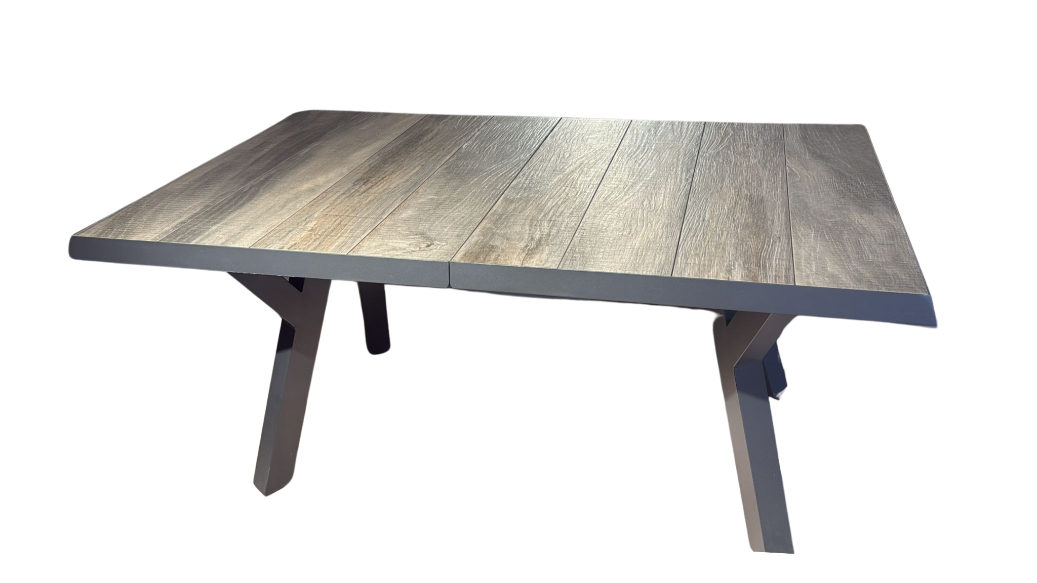 Lugo Extension Table White | Charcoal