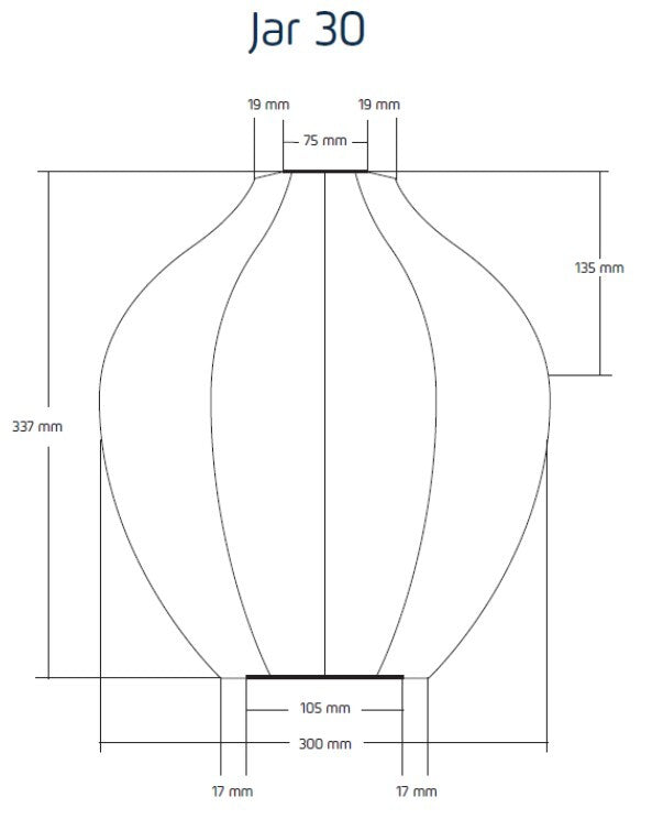 LUMIZ Outdoor Lantern Jar 30 - Guava
