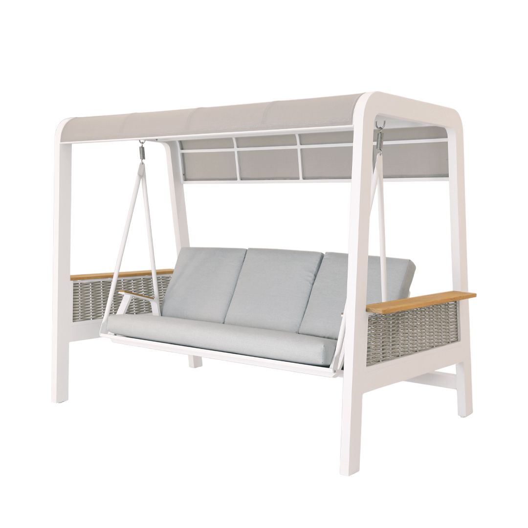 Allison Outdoor Double Hanging Chair | Cream White