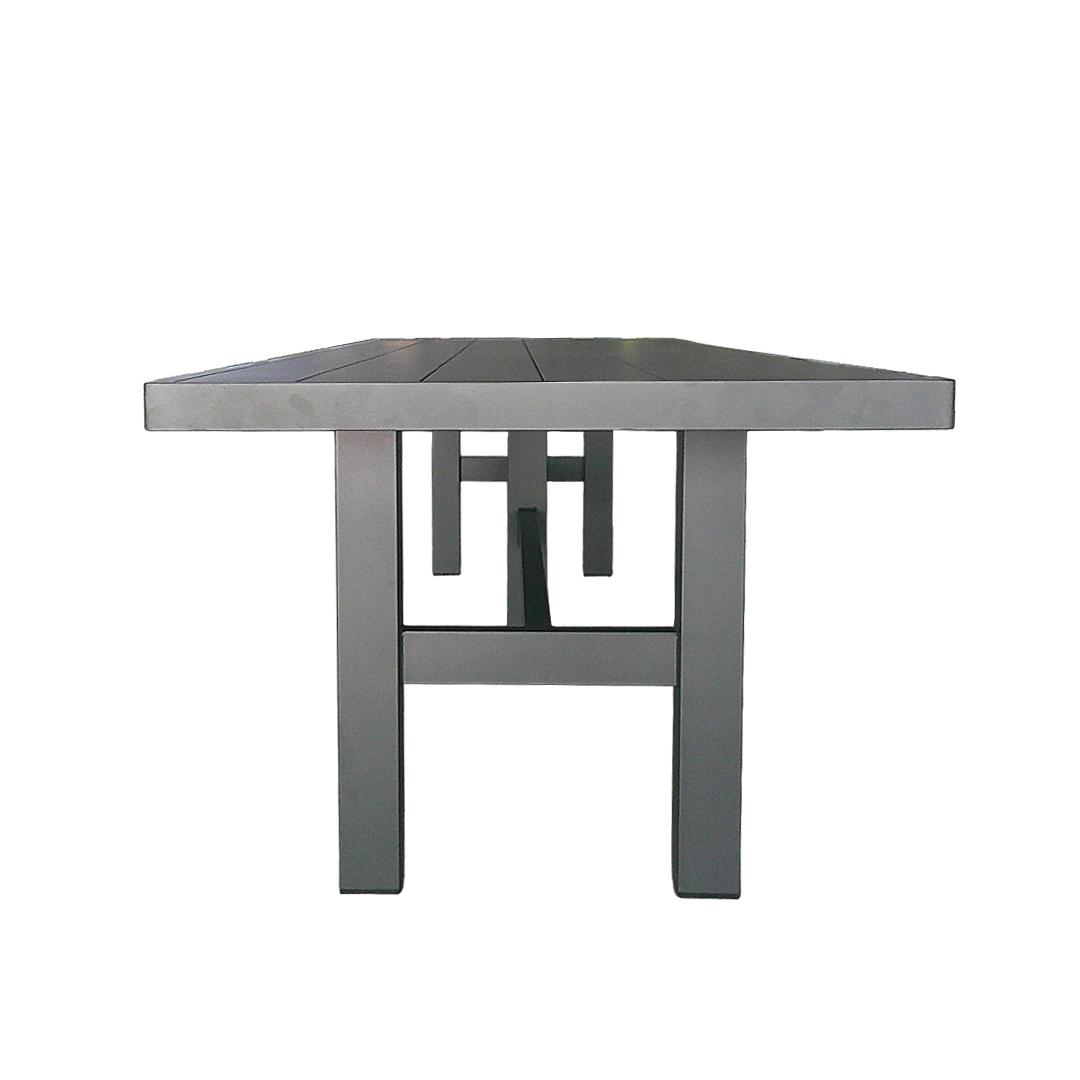 Auburn Dining Table 350cm | Charcoal Aluminium