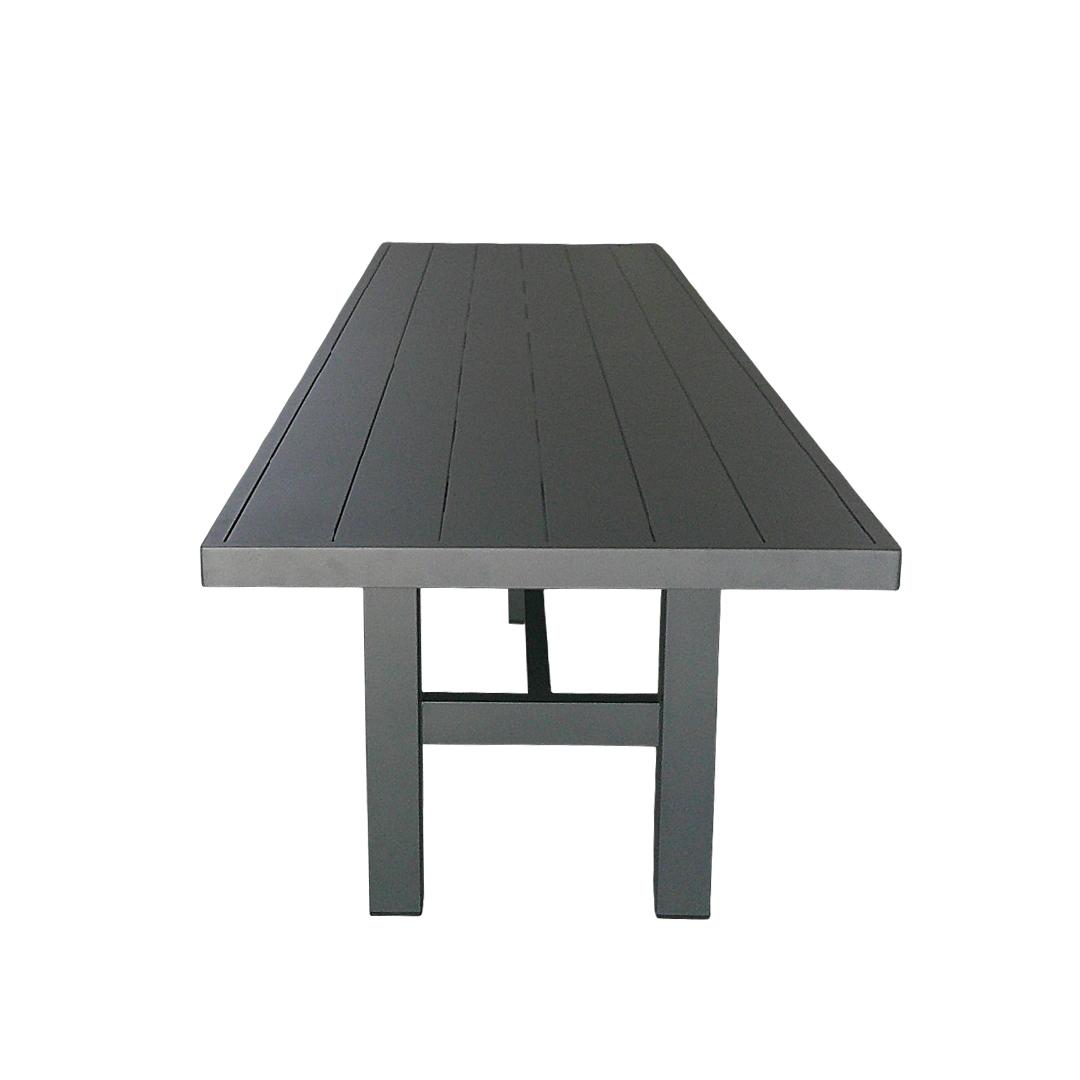 Auburn Dining Table 350cm | Charcoal Aluminium