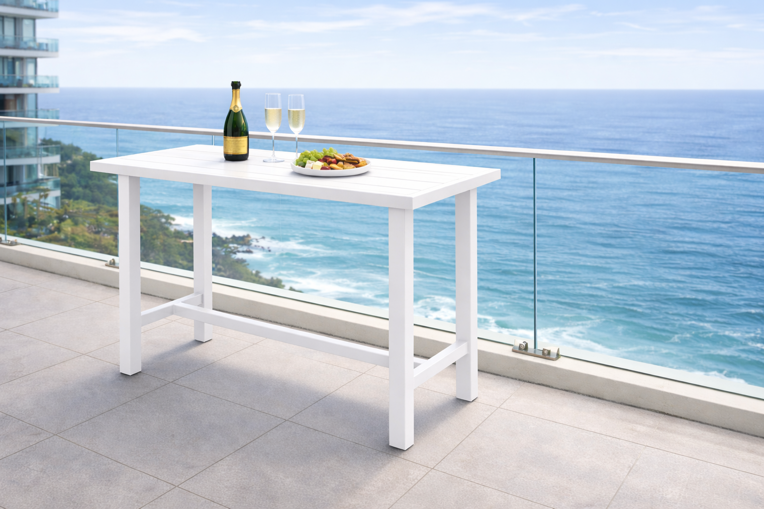 HVW Auburn Bar Table White