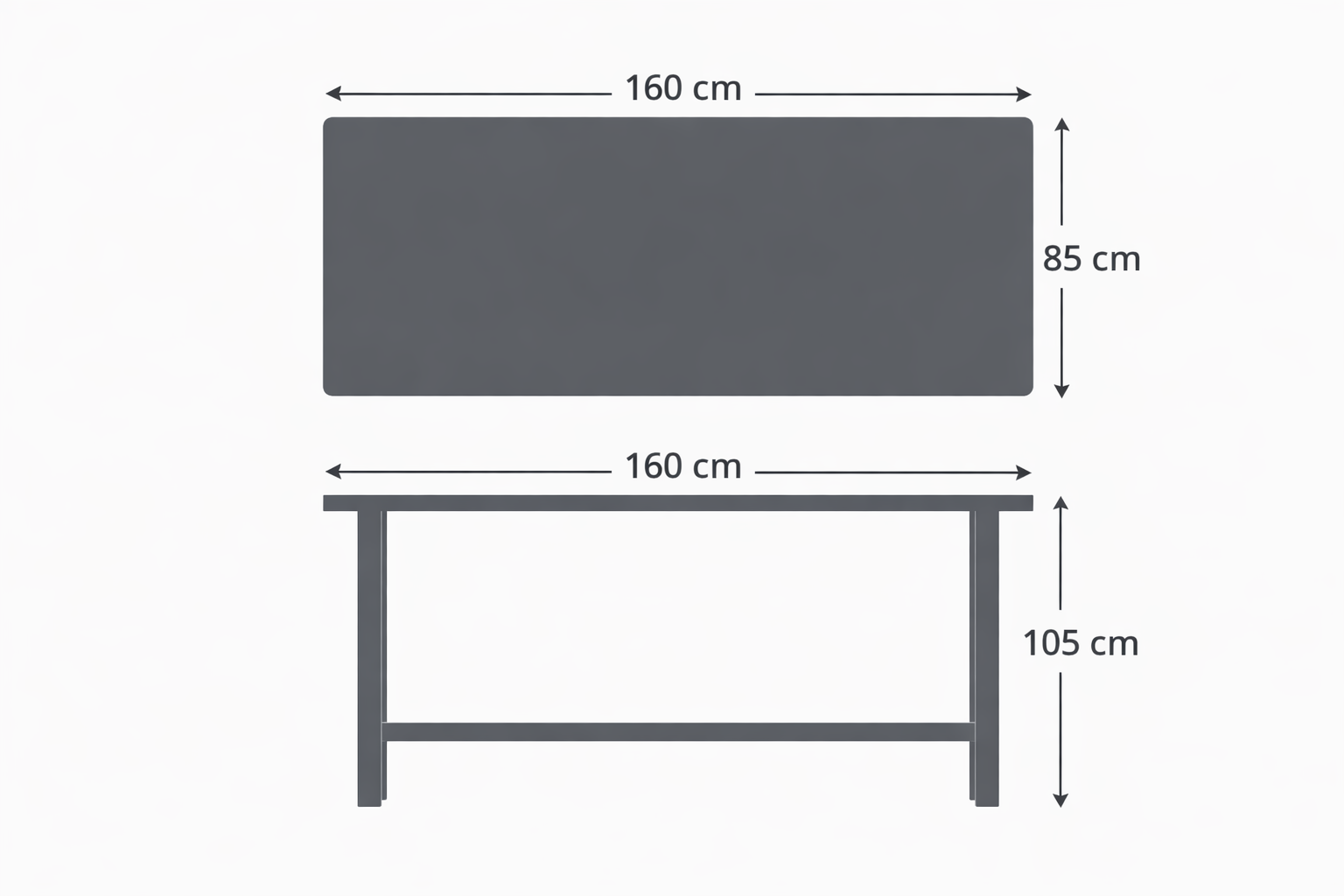 HVW Auburn Bar Table White