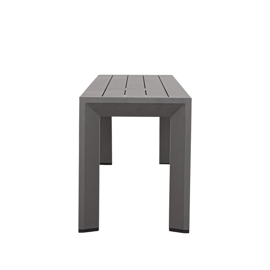 Berlin Outdoor Bench | Charcoal Aluminium | 160x46m