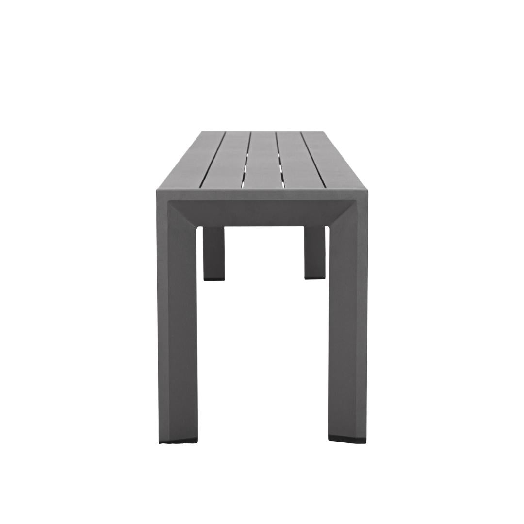 Berlin Outdoor Bench | Charcoal Aluminium | 226x46m