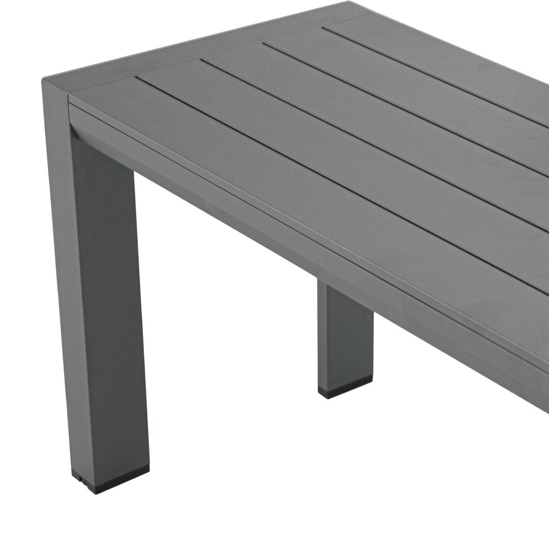 Berlin Outdoor Bench | Charcoal Aluminium | 226x46m
