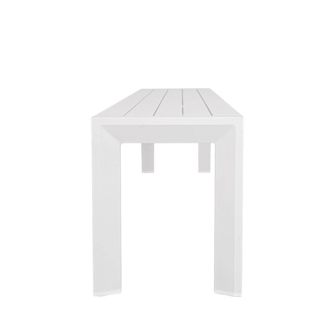 Berlin Outdoor Bench | White Aluminium | 226x46m