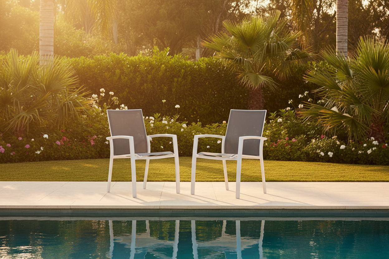 Borba Carver Chair White with white frame on a light gray background