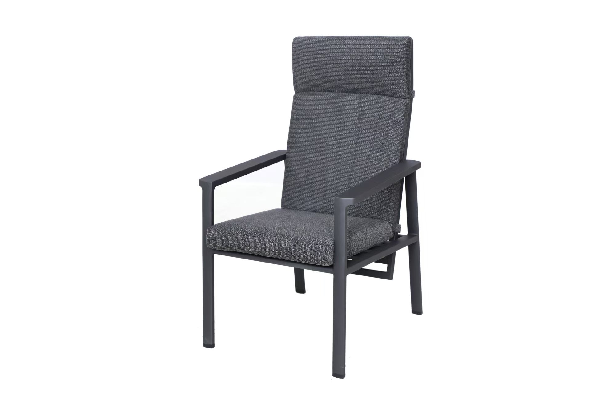 Aska High Back Carver Chair Dark Grey / Anthracite
