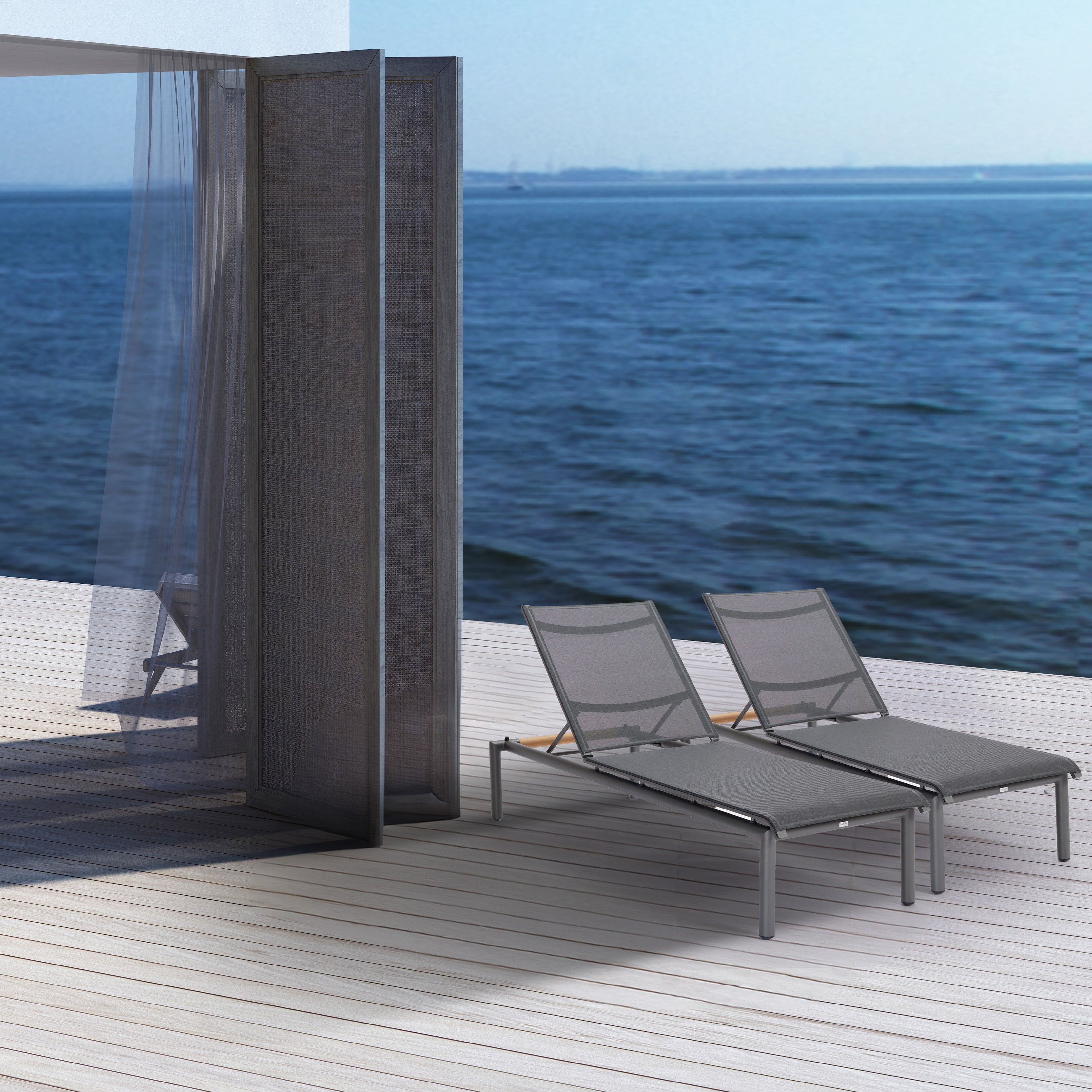 Cambridge Sun Lounge Charcoal