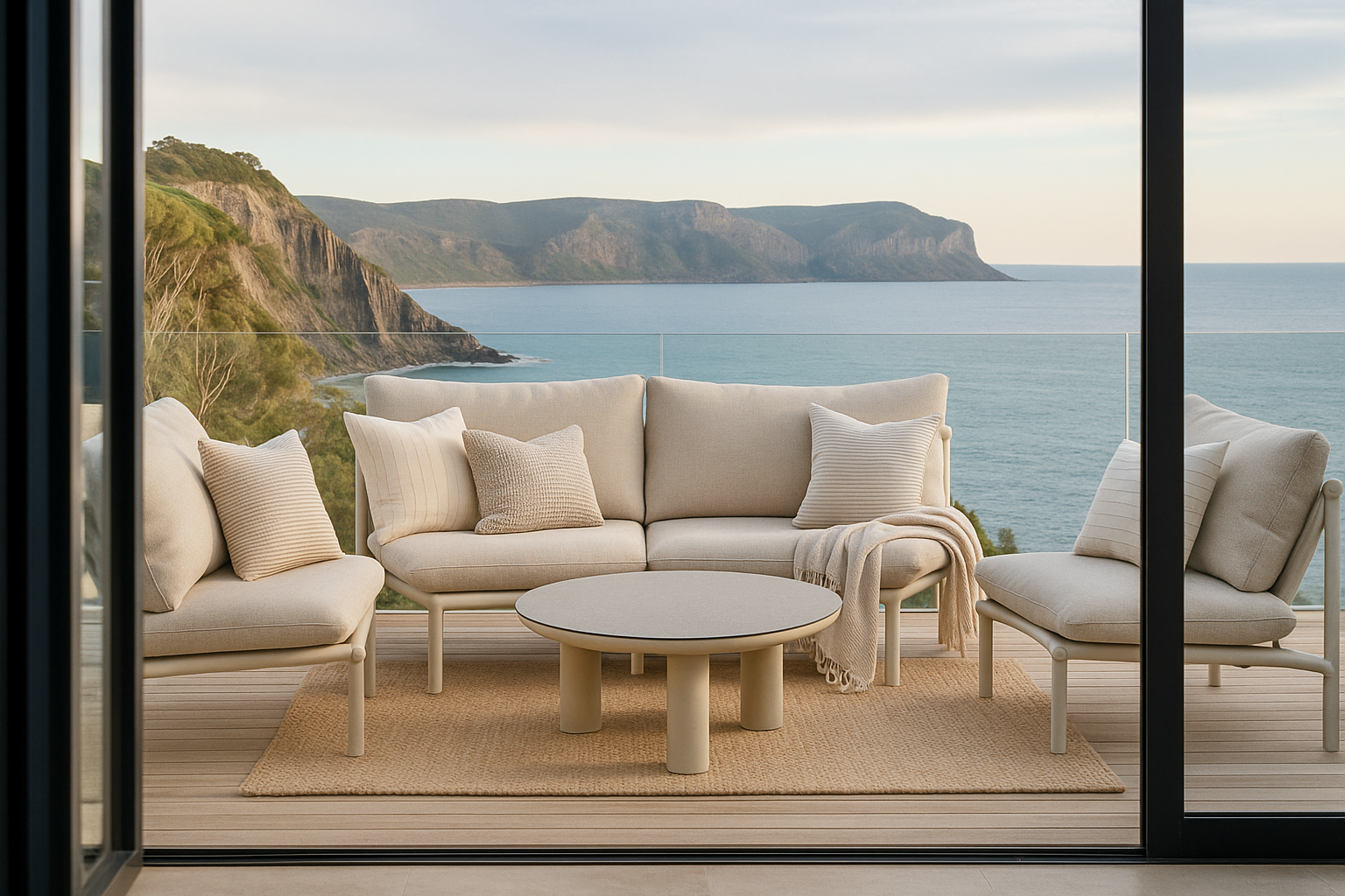 Clearwater Beach 5 Pc Outdoor Modular Lounge Setting