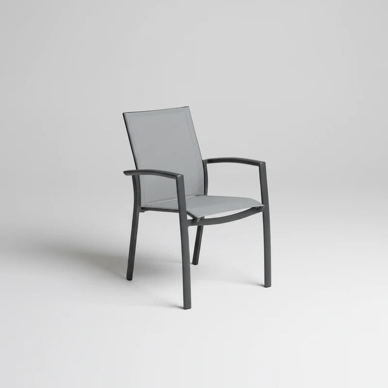Harbour Bridge Extension 280/360 5PC Dining Kit/Set (Harbour Bridge Ext. + 3x Borba Carver Chairs + Berlin Bench 226) - Charcoal