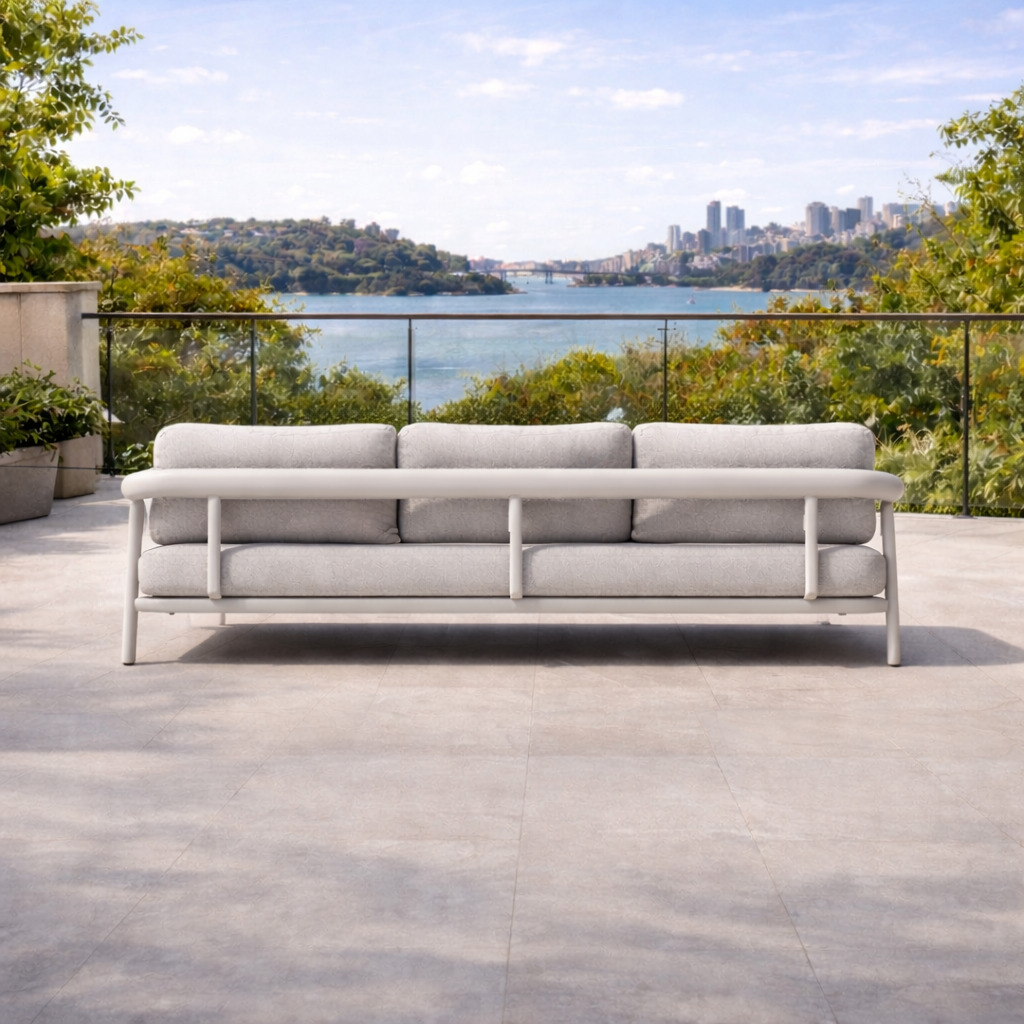 Diamond 4PC Lounge Setting – White (Extended Warranty)