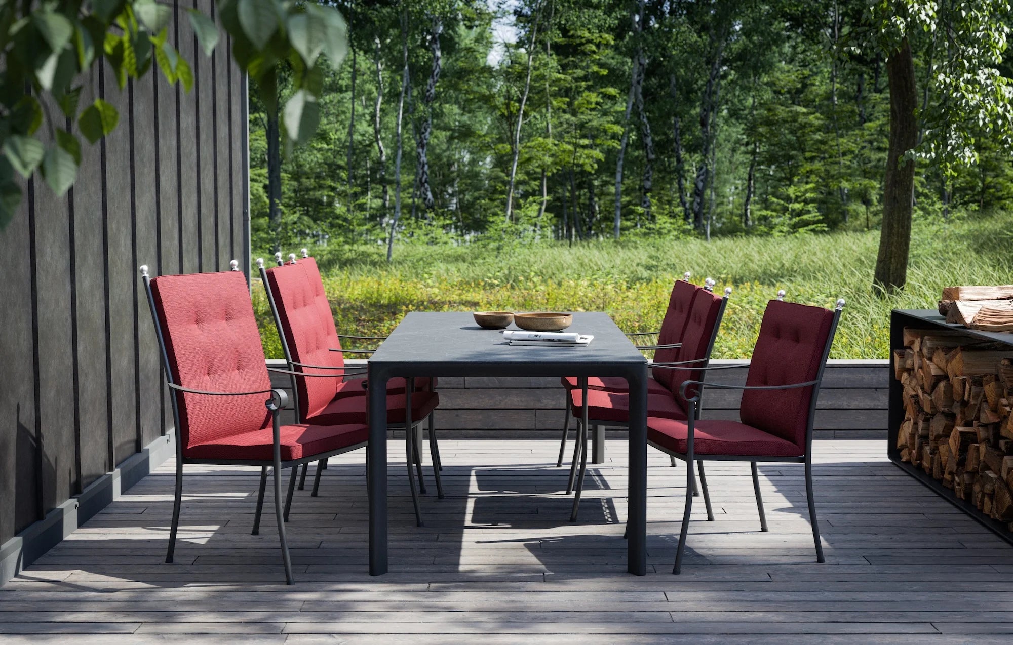 Romania Extended Dining Table (207-272cm) - Dark Anthracite