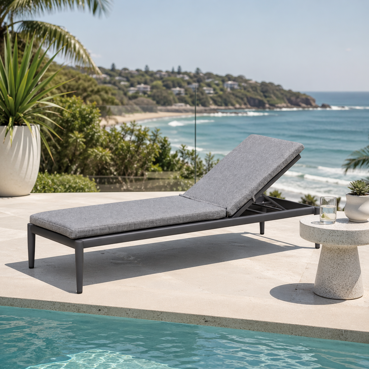 Freshwater Sun Lounge Charcoal