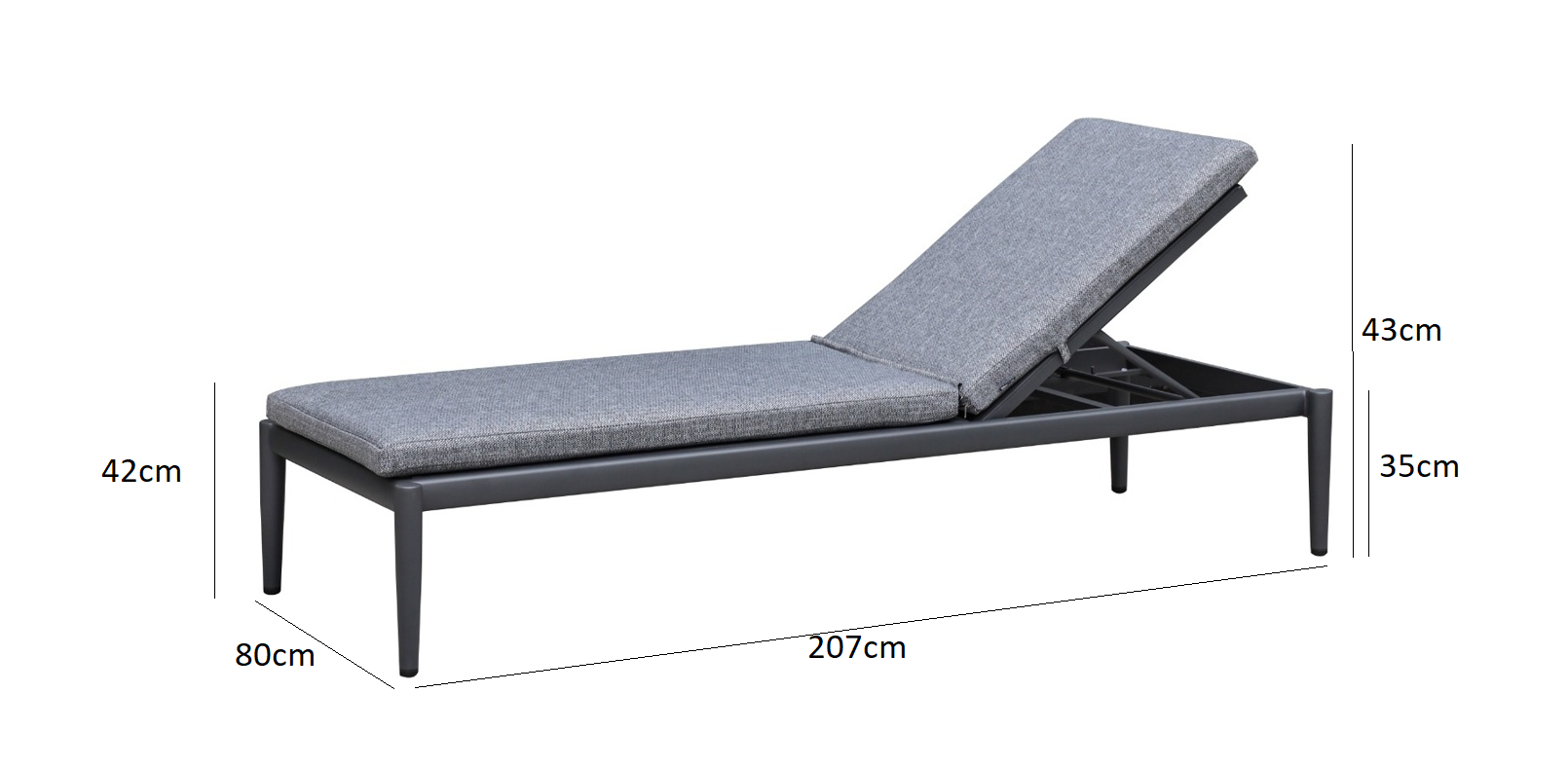 Freshwater Sun Lounge White