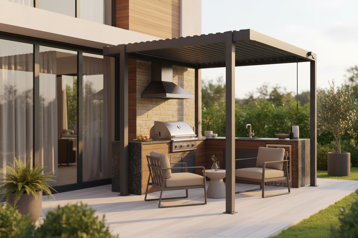 Barista BBQ Pergola 2.5x2.5 Body/Frame only Manual