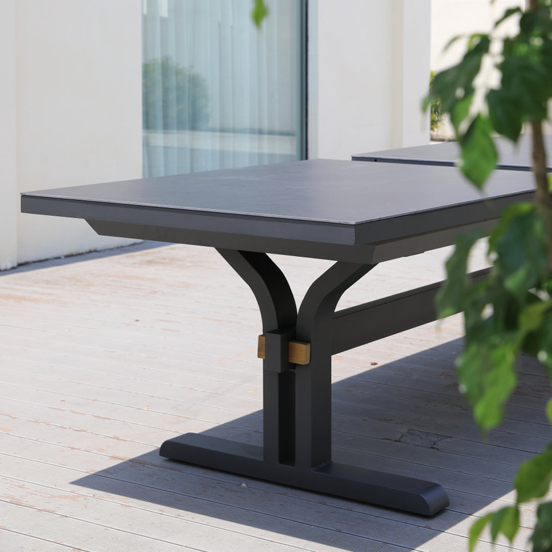 Harbour Bridge (Metro) Extension Dining Table 190/250 Sintered Stone Charcoal