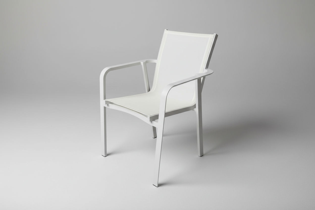 Perth Carver Chair | Outdoor Dining Chair | Textilene & Aluminium