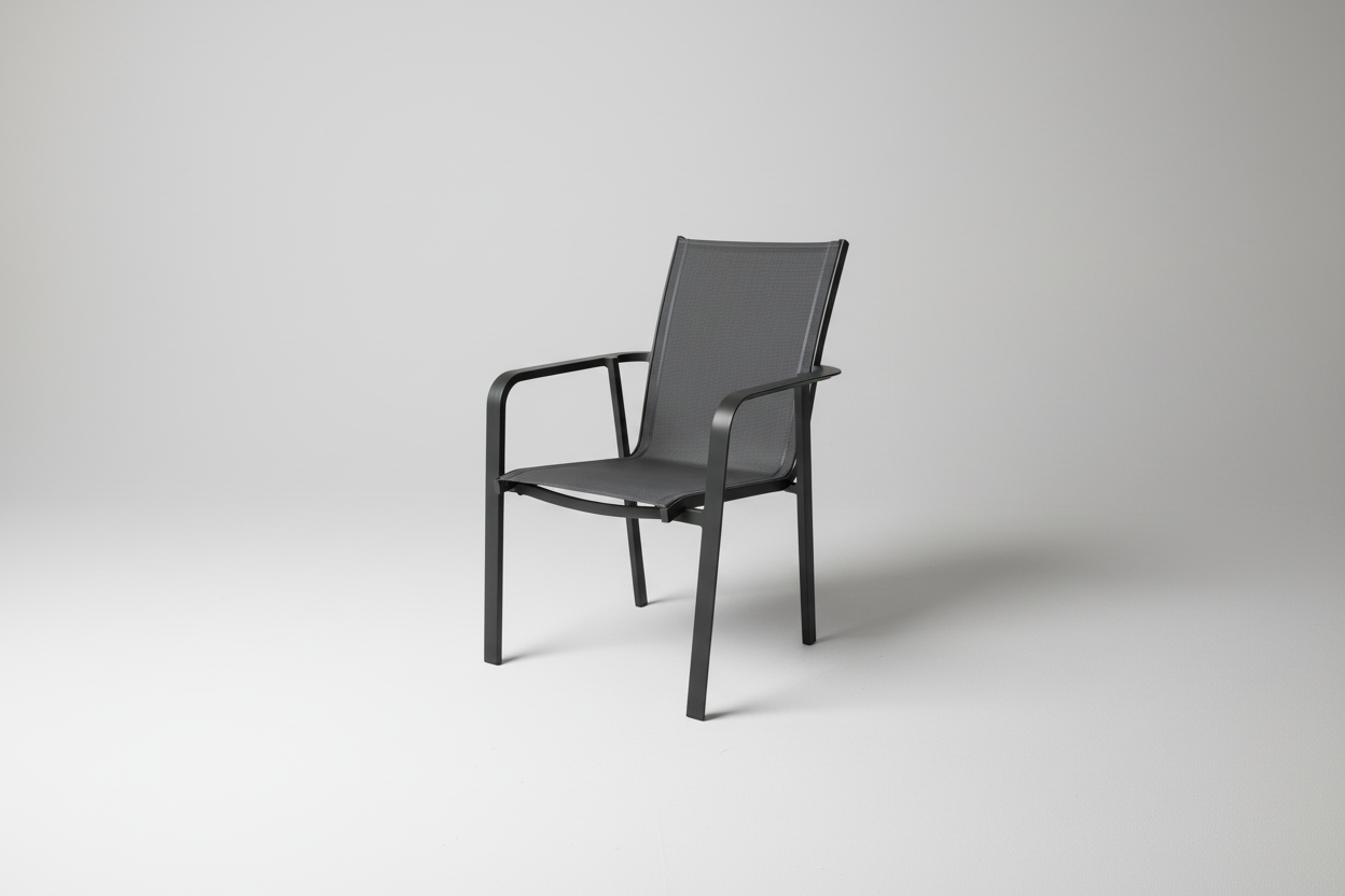 Perth Carver Chair | Outdoor Dining Chair | Textilene & Aluminium