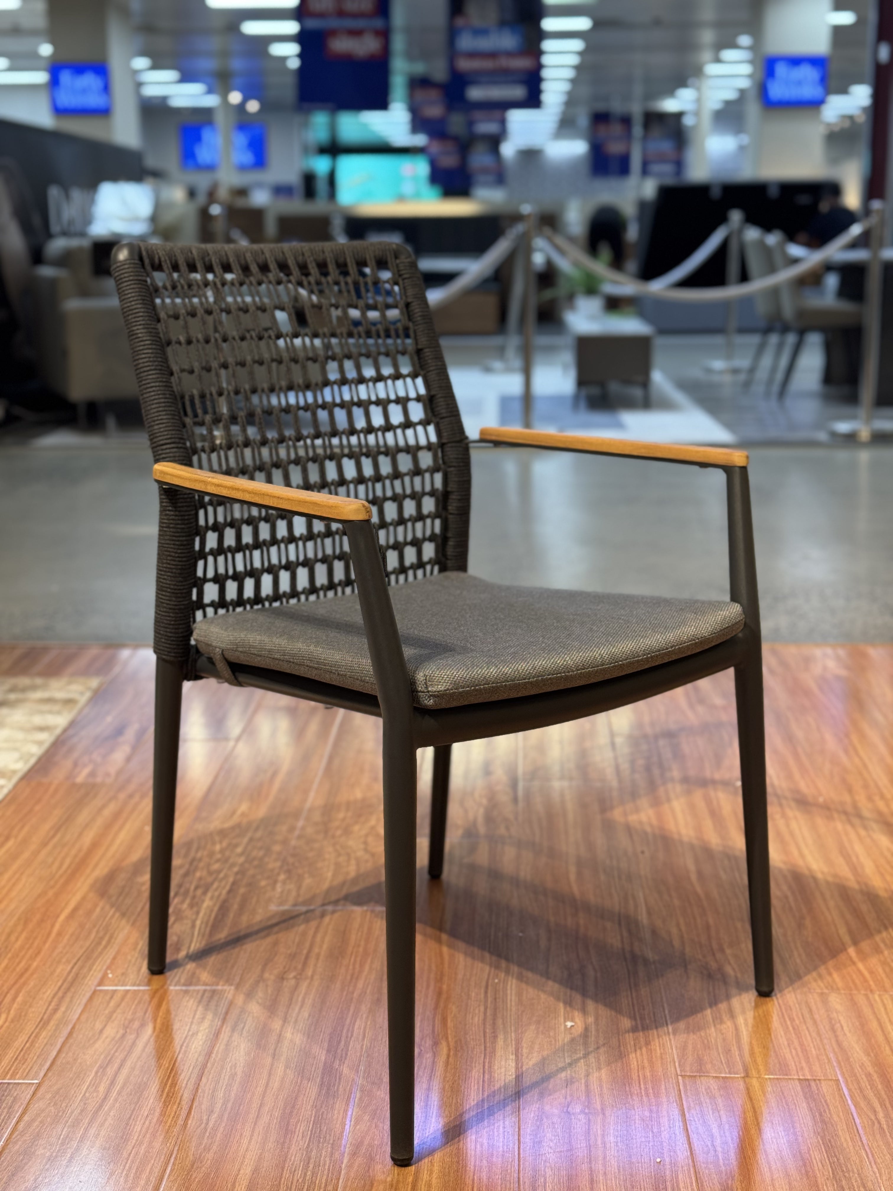 Venice Carver Chair Charcoal | White