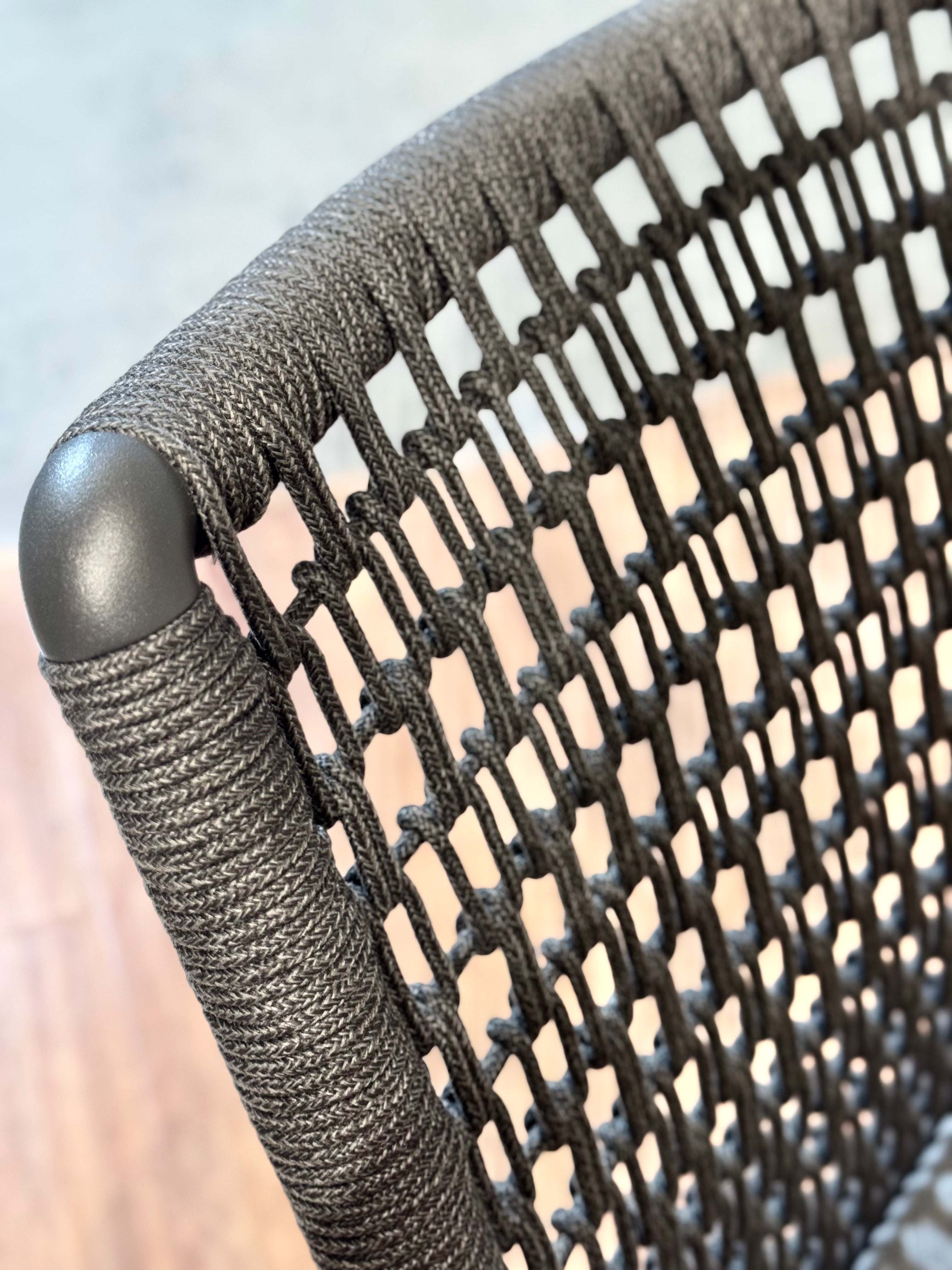 Venice Carver Chair Charcoal | White