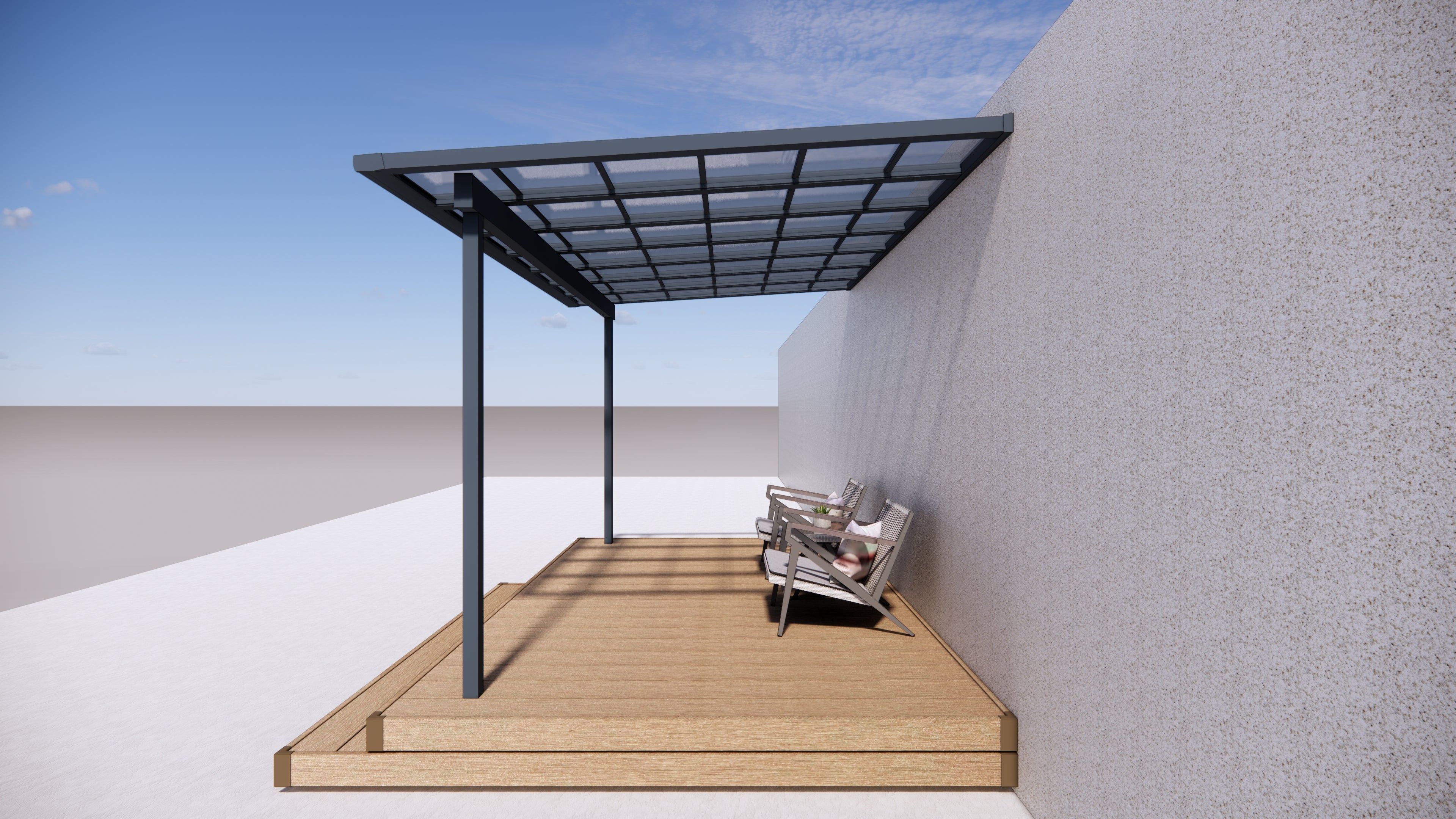 Terrace Roof Pergola 3x4.37m | Standard & Custom Made