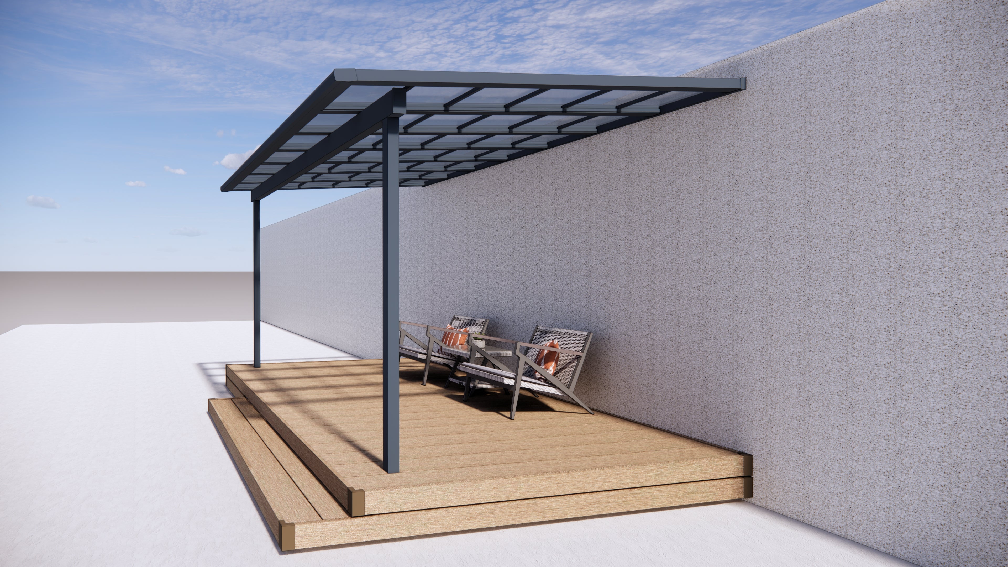 Terrace Roof Pergola 3x4.37m | Standard & Custom Made