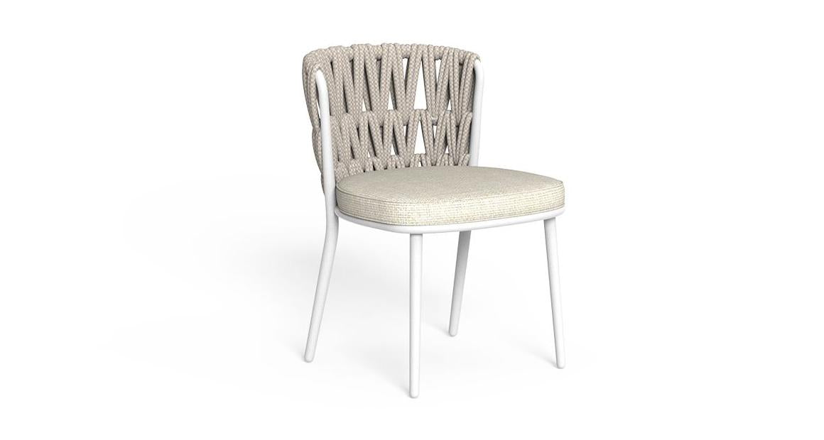 Swipe 7 Pc Outdoor Dining Setting | White Rope