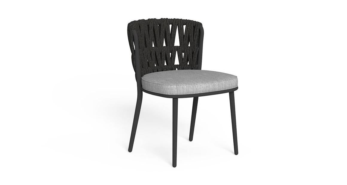 Swipe 7 Pc Outdoor Dining Setting | Graphite Rope