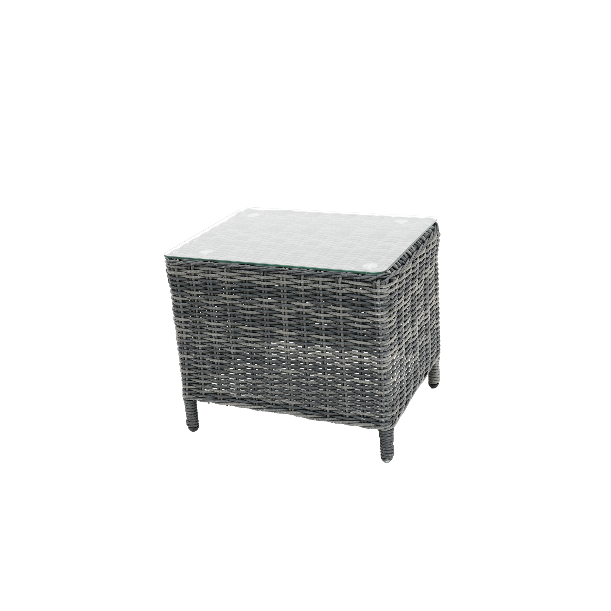 San Jose Outdoor Side Table | Castle Grey Wicker