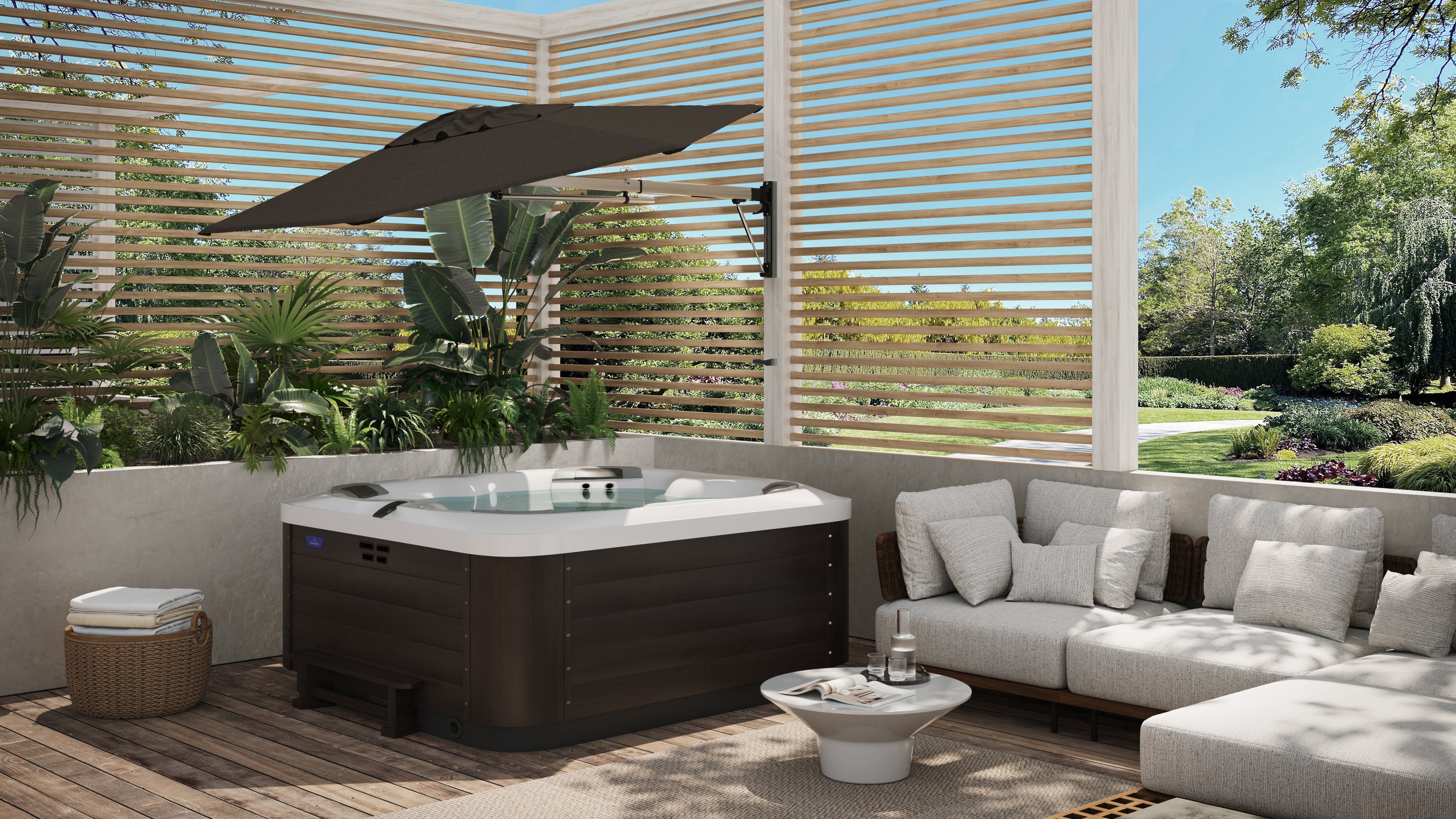 Retreat Wall Mounted Umbrella | 2.7m Octagonal