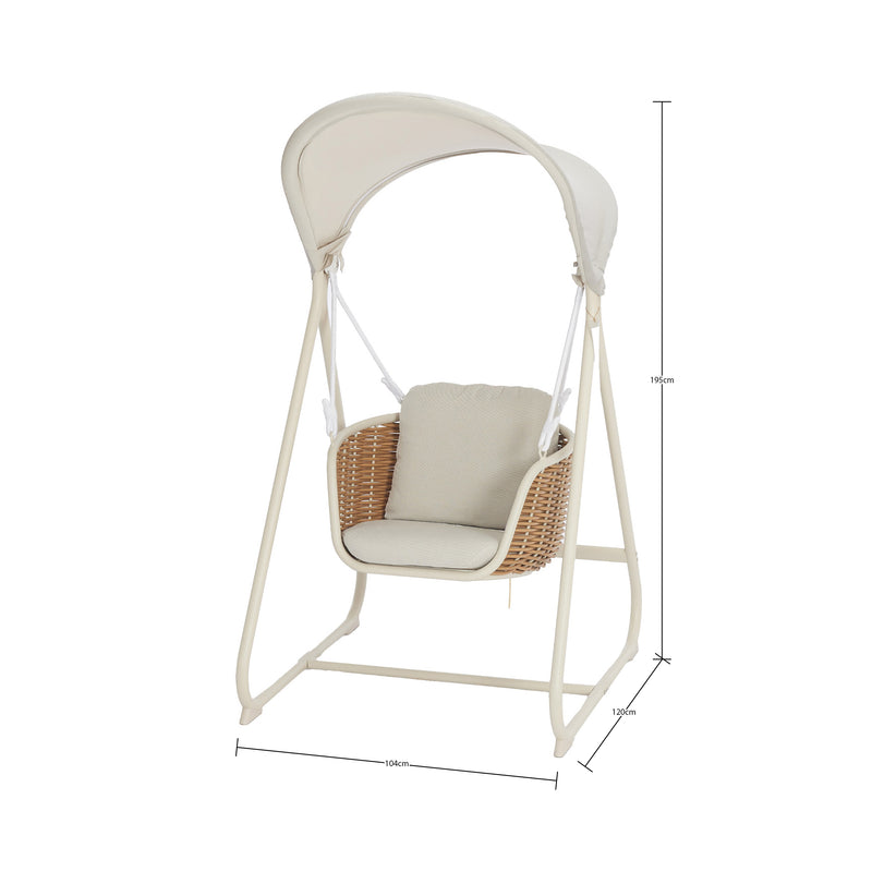 Swan Outdoor Hanging Egg Chair
