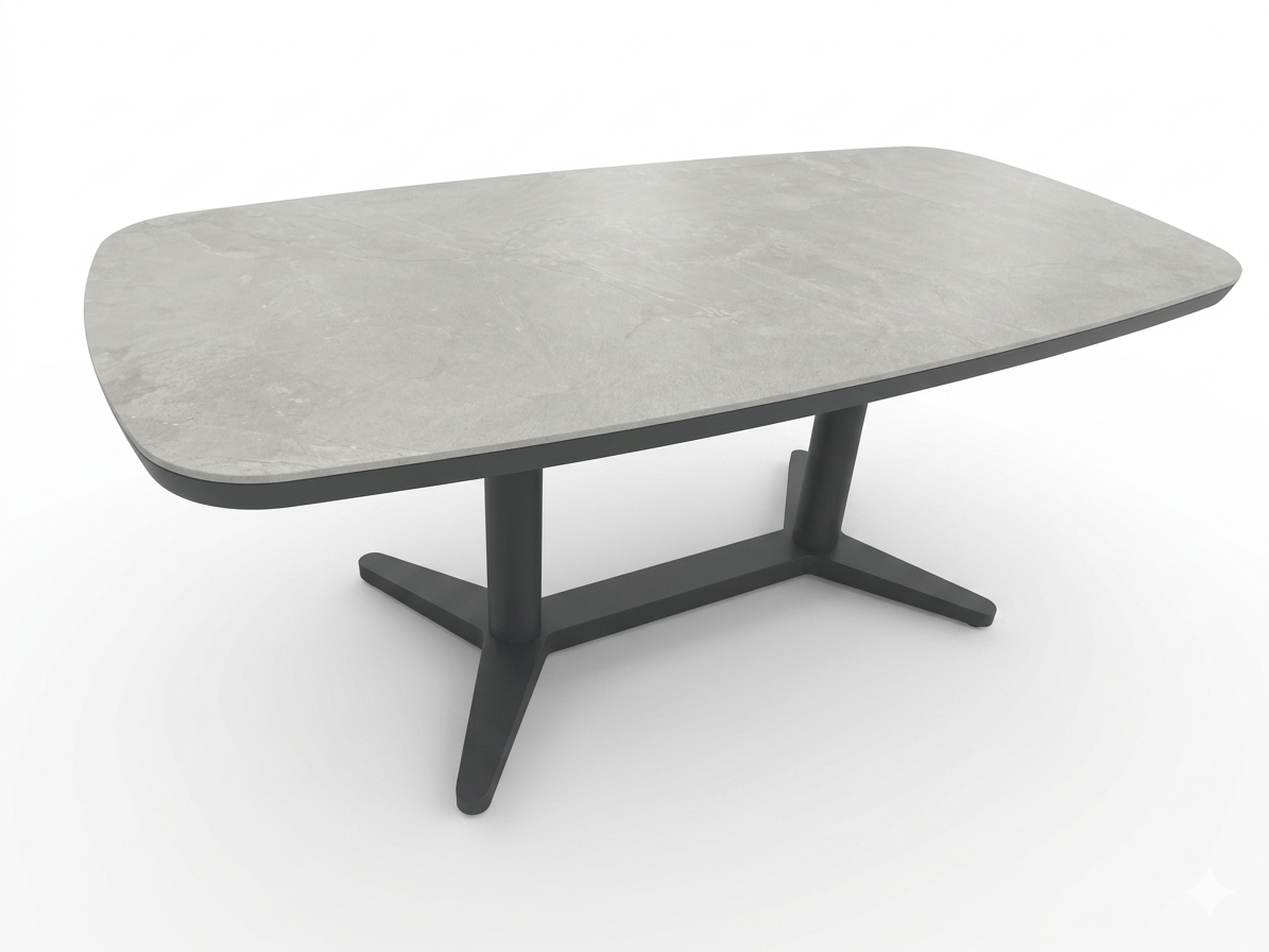 MC Whale Dining Table Charcoal Frame/TOP