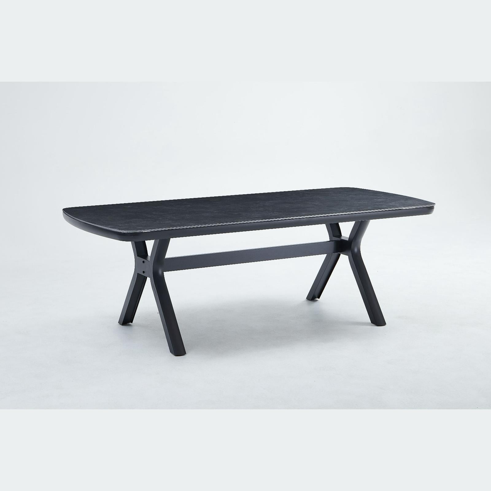 Helmet Fixed Table Charcoal