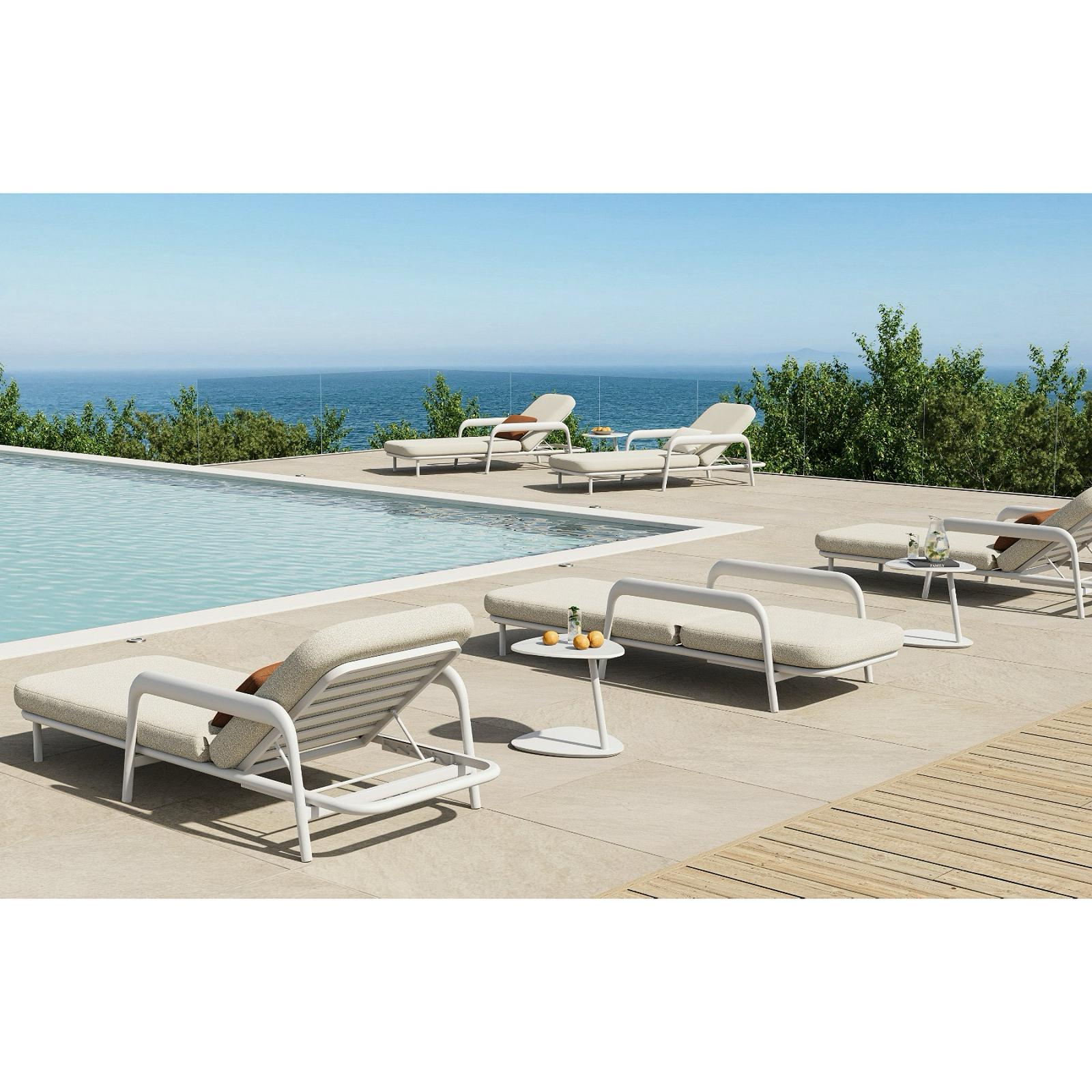 Diamond Sun Lounge - White