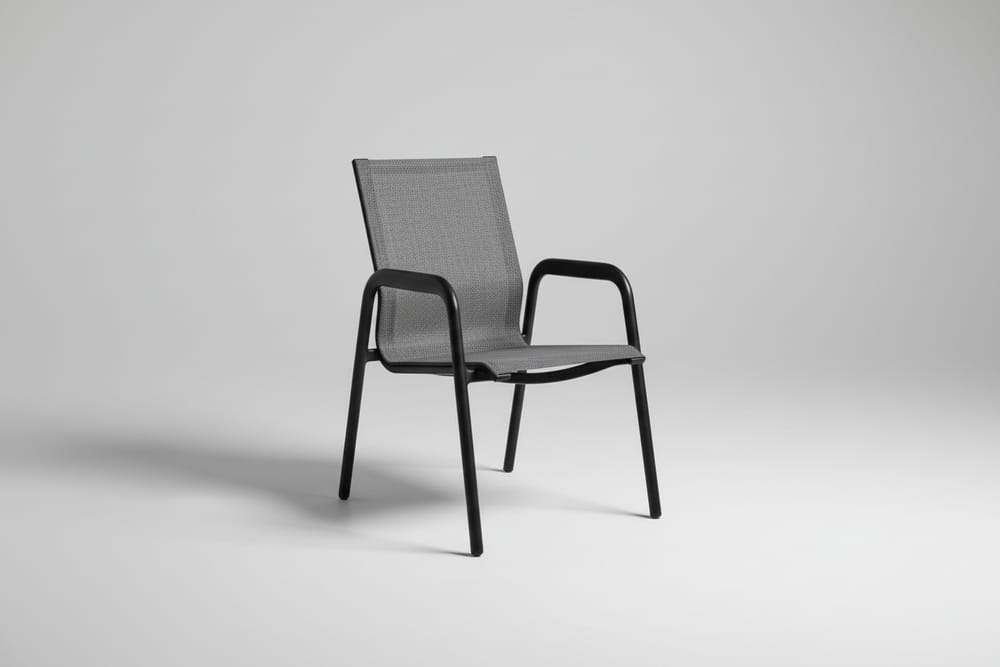 HVW Harbour Bridge Fixed Table 9PC Kit/Set(Table + 8 x Diamond Carver Chairs) -Charcoal
