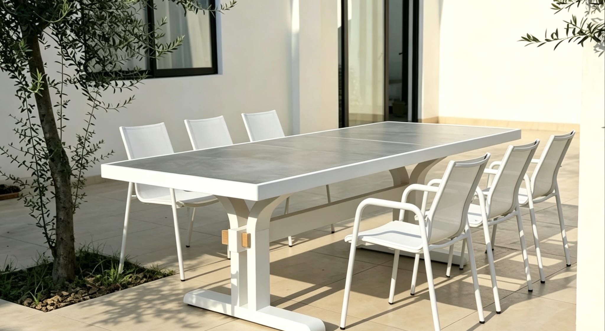 Harbour Bridge Fixed Table with Diamond Carver Chair 7PC Kit/Set