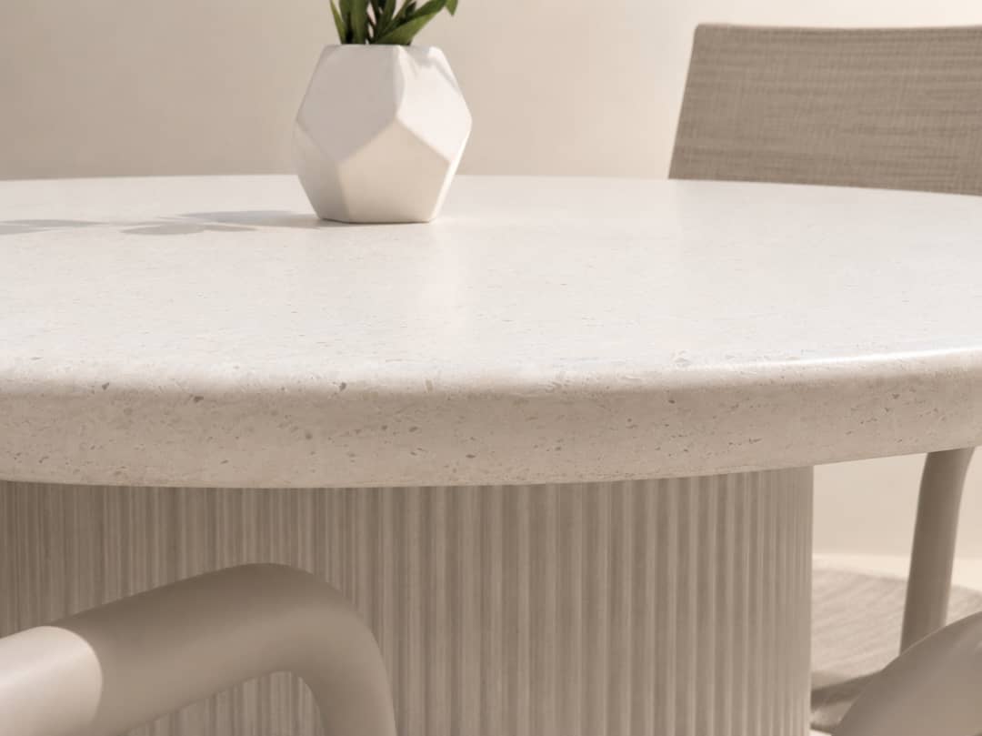 Palma Round Dining Table Dia120 5PC Dining Kit/Set with Diamond Carver Chairs - White