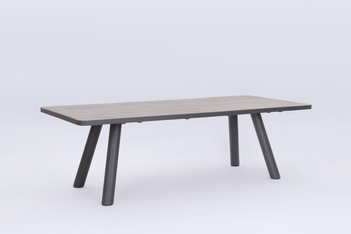 Kennedy Dining Table 240x108 CM | Charcoal & White