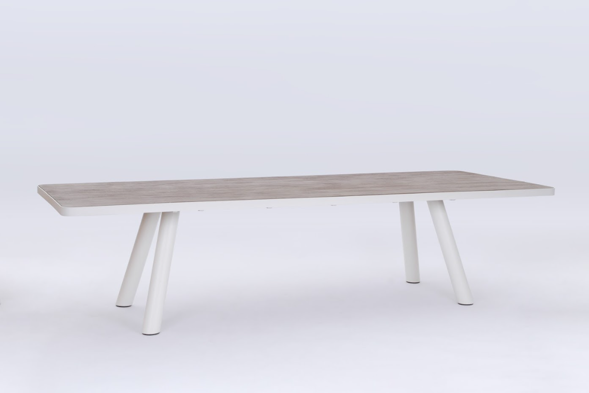 Kennedy Dining Table 240x108 CM | Charcoal & White